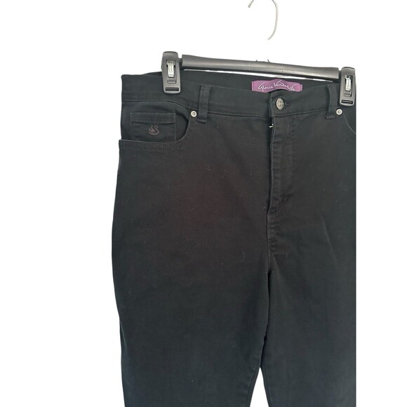 Gloria Vanderbilt Amanda Jeans Womens 16 Black Slimming Tummy Control Classic - Picture 11 of 12